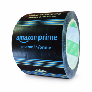Amazon Prime Black Printed Tape - 2 Inch x 100 Mtrs - amazon.in/prime - One Membership Many Benefits