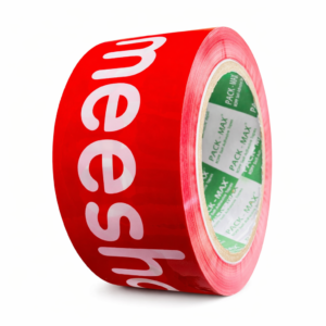 Meesho Red Printed Tape - 2 Inch x 100 Mtrs - Meesho Branded Ecommerce Tape
