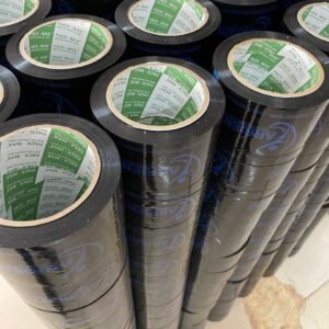 Custom Logo Printed Tape Black - 2 Inch x 100 Mtrs