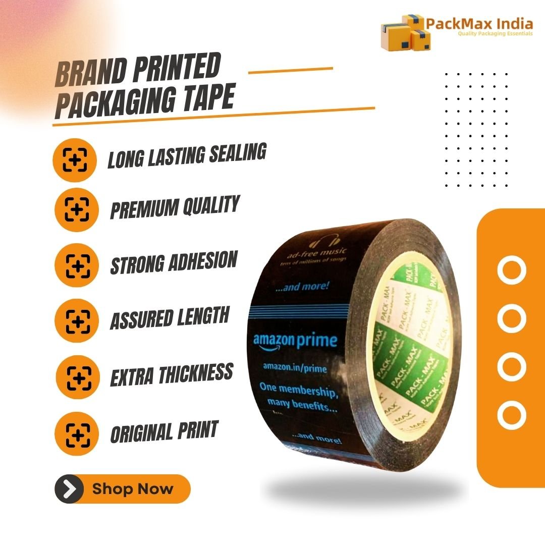 Amazon Prime Printed (2 inch x 100 mtrs) High Strength BOPP Packing Tape for Home, Office, Industrial, Ecommerce box Packaging, DIY - Image 2