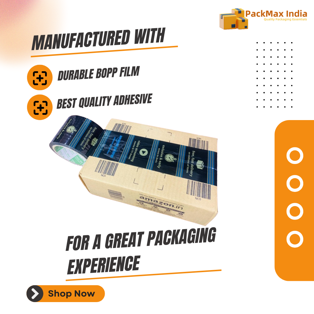 Amazon Prime Printed (3 inch x 100 mtrs) High Strength BOPP Packing Tape for Home, Office, Industrial, Ecommerce box Packaging, DIY - Image 3