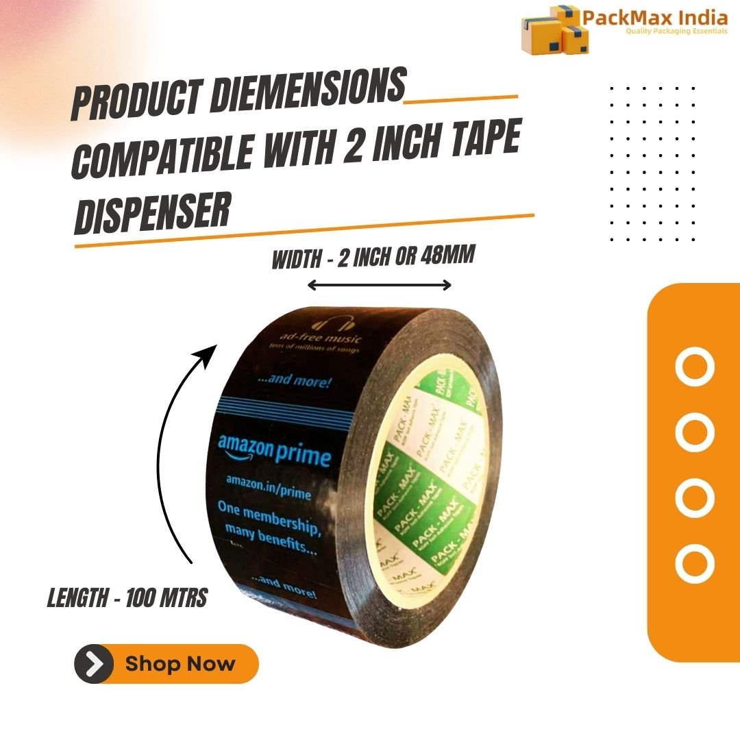 Amazon Prime Printed (2 inch x 100 mtrs) High Strength BOPP Packing Tape for Home, Office, Industrial, Ecommerce box Packaging, DIY - Image 3