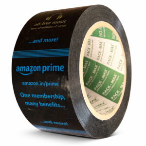 Amazon Prime Printed (2 inch x 100 mtrs) High Strength BOPP Packing Tape for Home, Office, Industrial, Ecommerce box Packaging, DIY